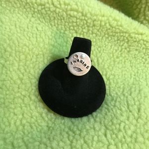 Pretty Handcrafted "Imagine" Adjustable Ring